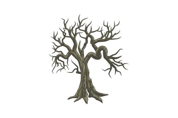 Ancient Drought Tree Graphics for Modern Editorial Design