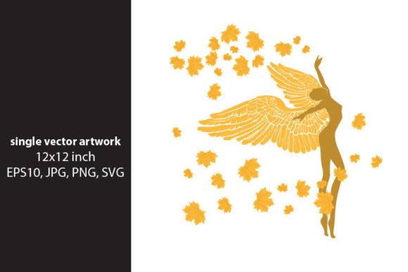 Autumn Angel Graphics for Editorial and Web Design