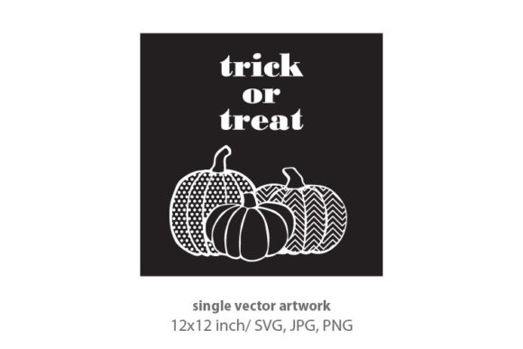 Black and White Pattern Pumpkins Graphics