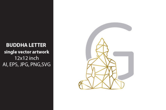 BUDDHA, Letter G Graphics for Handmade Creations