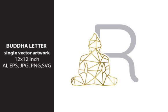 BUDDHA, Letter R: A Graphic Design Asset for Local Branding