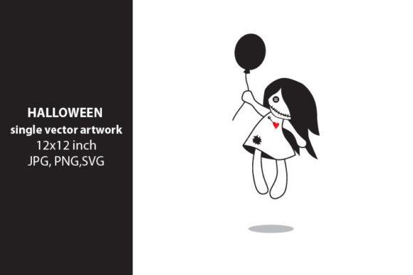 Cute Voodoo Doll with Balloon