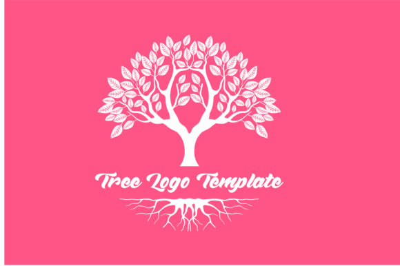 Elegant Tree Logo Silhouette - A Versatile Graphic Design Asset