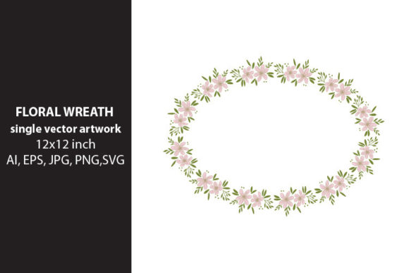 Floral Wreath Vector Art for Creative Projects