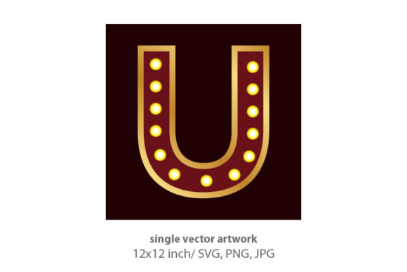 Lightbulbs in a Letter U: A Graphic Design Asset for Modern Branding