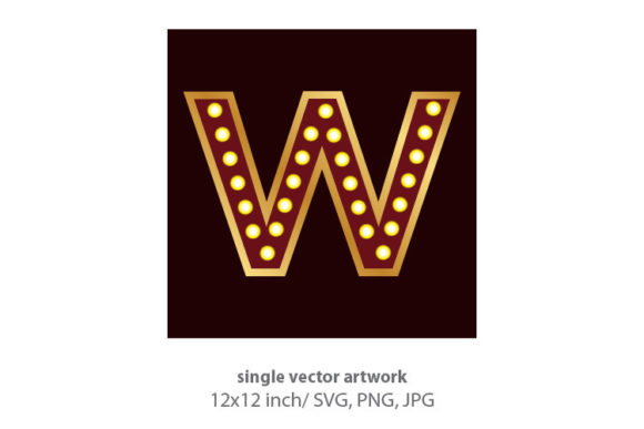 Lightbulbs in W: A Graphic Design Asset for Modern Branding