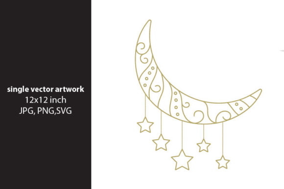 Moon and Stars Graphics