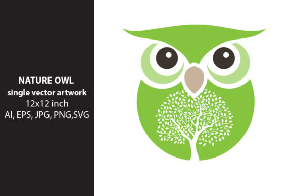 Natural Owl Vector Graphics for Handmade Creations