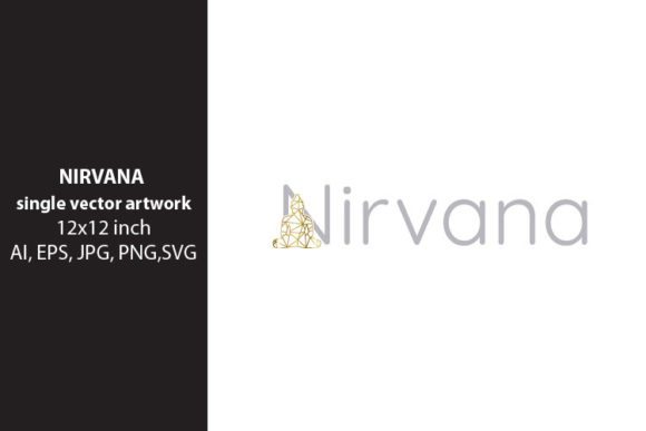 Nirvana Lettering: A Modern Graphic Design Asset for Creative Projects