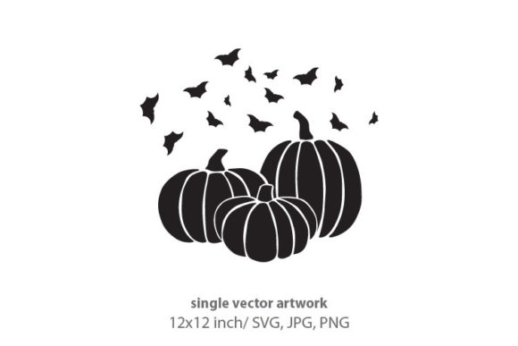 Pumpkins and Bats Graphics