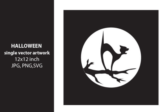 Scary Cat in Tree Graphics for Bold Editorial Design