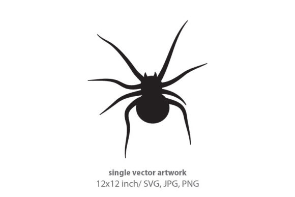 Spider Isolated on White Graphics for Modern Branding