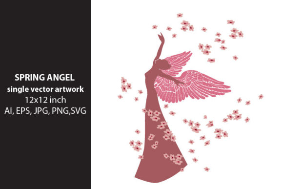 Spring Angel Vector Artwork for Blog and Website Design