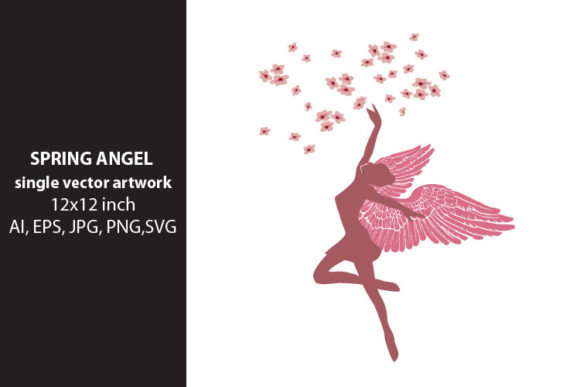 Spring Angel Vector Artwork for Blog and Website Design