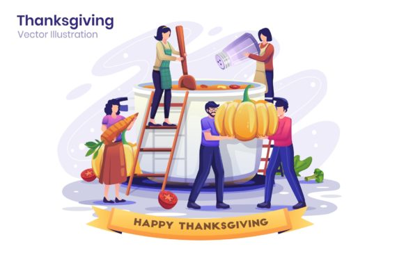 Thanksgiving Graphics for Seasonal Branding