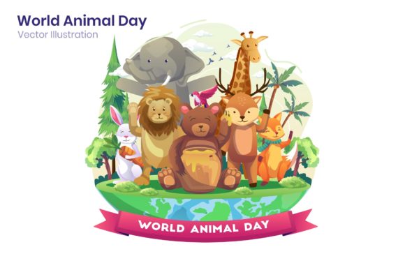 World Animal Day Graphics for Digital Sellers